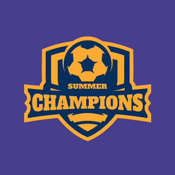 Champions Summer Soccer logo template Thumbnail