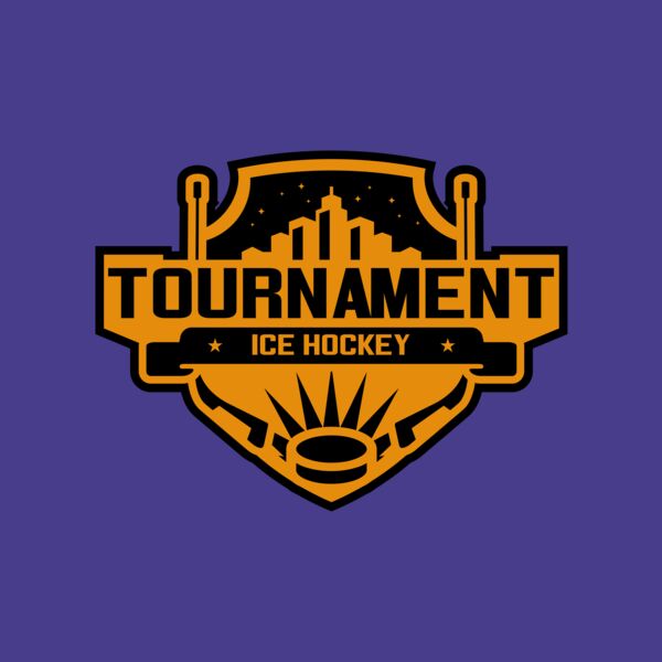 Tournament Ice Hockey logo template 02 Thumbnail