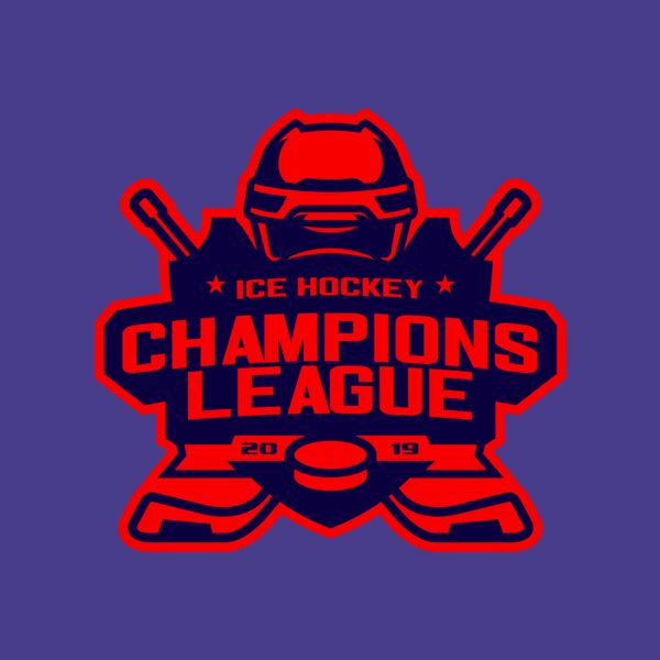 Champions League Ice Hockey logo template Thumbnail