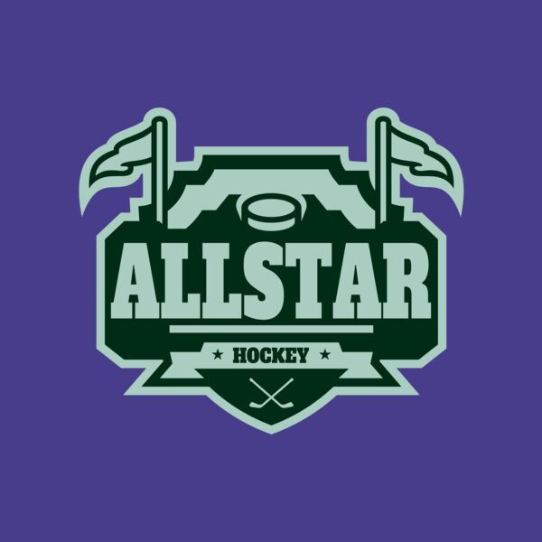 All Star Hockey Tournament logo template 02 Thumbnail